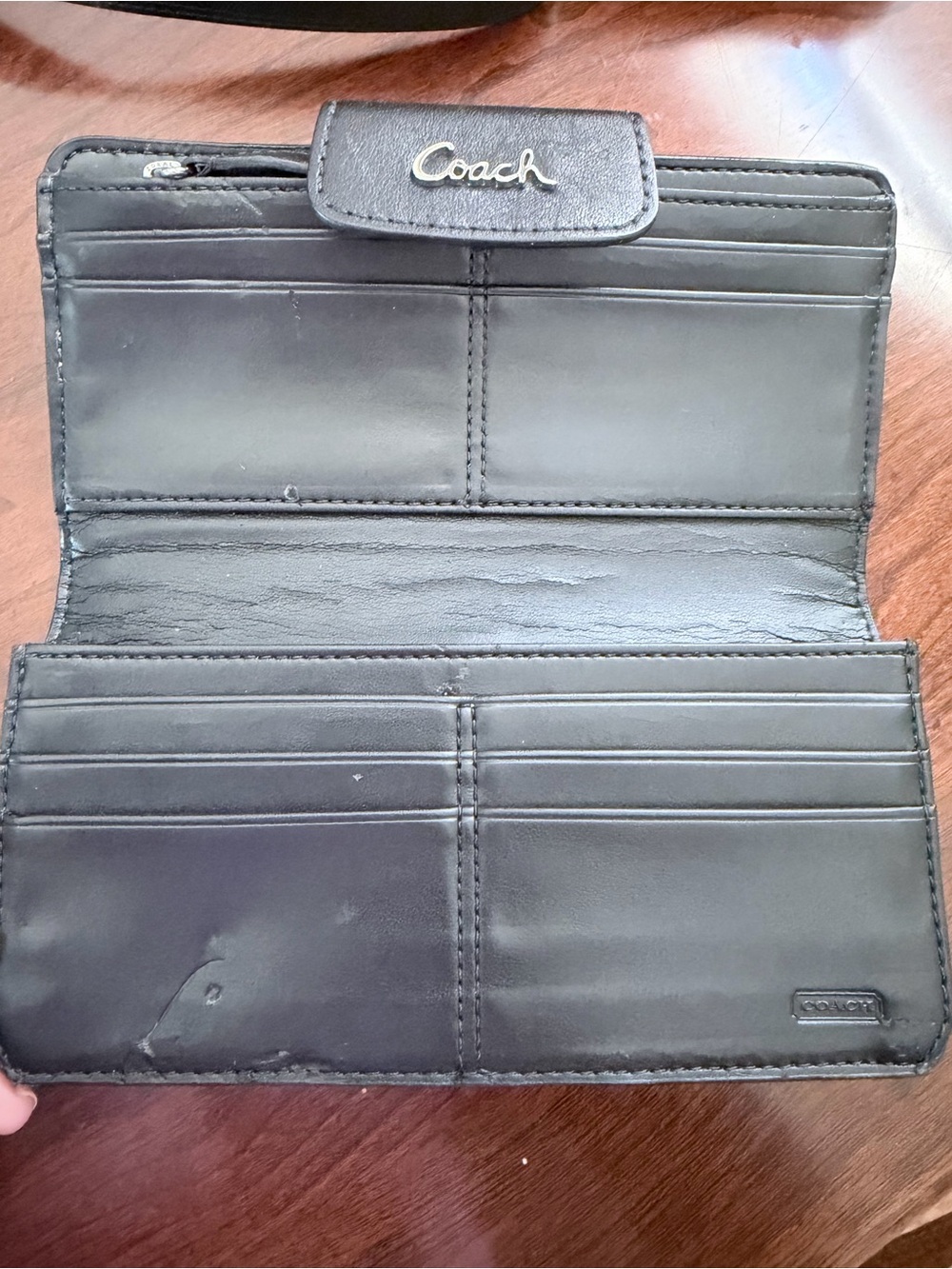 Coach Black Leather Shoulder or Crossbody Bag and Wallet - Picture 8 of 11